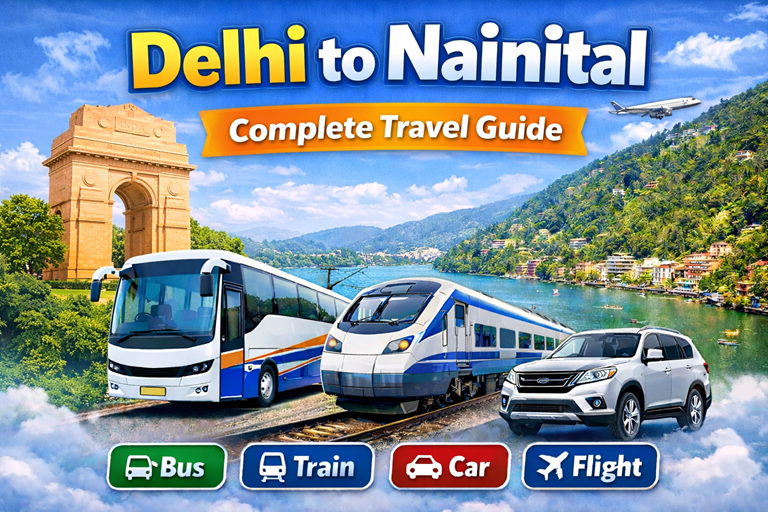 Delhi to Nainital कैसे पहुँचे – Bus, Train, Car और Flight की पूरी जानकारी
