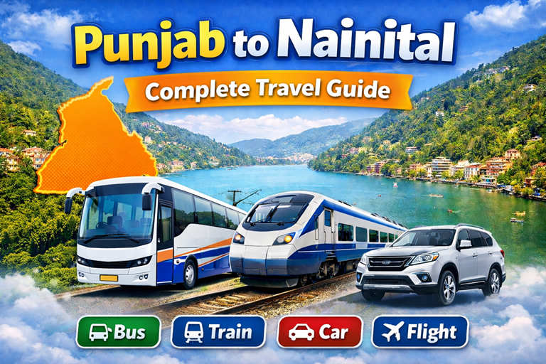 Punjab से Nainital कैसे पहुँचे – Bus, Train, Car और Flight Travel Guide