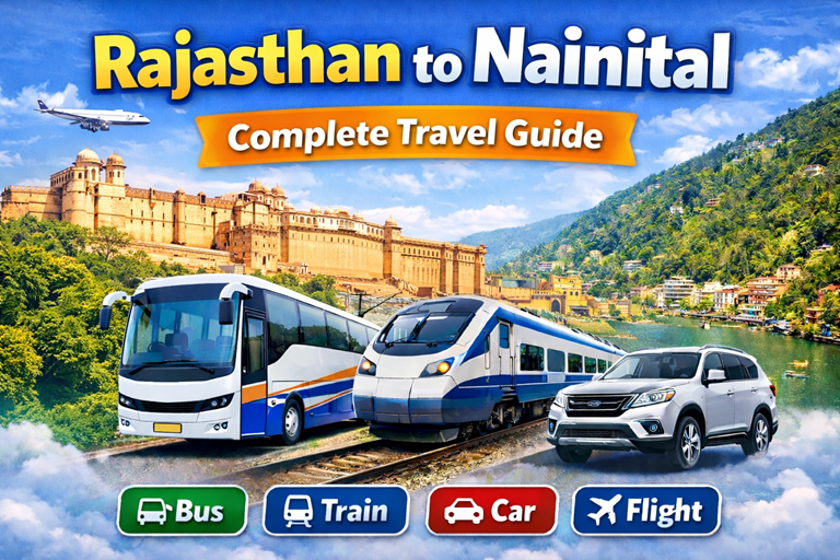 Rajasthan से Nainital कैसे पहुँचे – Car, Bus, Train और Flight Travel Guide