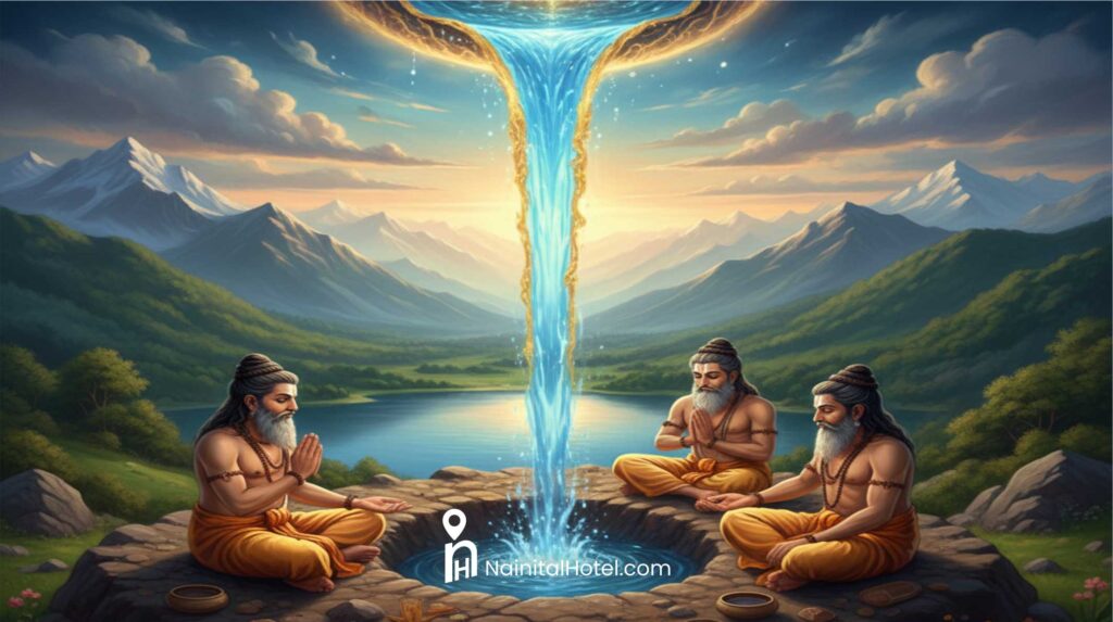 जानिए नैनी झील की उत्पत्ति की वह पौराणिक कथा जिसे ‘त्रि-ऋषि सरोवर’ कहा जाता है।